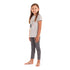 Girls summer pajama set Seal t-shirt + Dark grey leggings